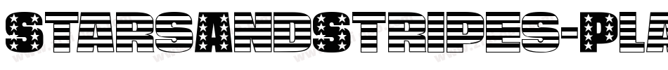 StarsAndStripes-Plain Regular字体转换